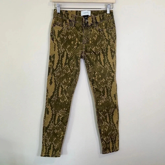 Current/ Elliott Stiletto Snake Print Mid Rise Skinny Jeans - Picture 5 of 14